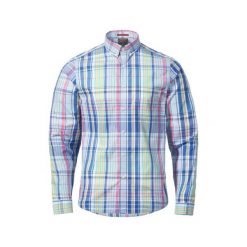 Koszula z długim rękawem Musto Marina. Niebieskie koszule damskie Musto, l, bez wzorów, z materiału, eleganckie, bez kołnierzyka, bez ramiączek. Za 429.55 zł.