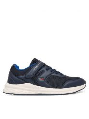 Tommy Hilfiger Sneakersy Low Cut Lace-Up T3X9-34378-1697 D Granatowy. Niebieskie buty sportowe chłopięce Tommy Hilfiger, z materiału, bez zapięcia. Za 319.99 zł.