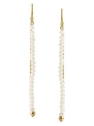 Ivy Pozłacane kolczyki z kryształami rozmiar: onesize. Białe kolczyki damskie ivy, z kryształem, pozłacane, z zapięciem typu bigiel. Za 30.99 zł.