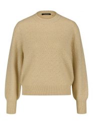 TAIFUN Sweter w kolorze beżowym rozmiar: 42. Brązowe swetry klasyczne damskie Taifun, z wełny, bez kołnierzyka. Za 131.74 zł.