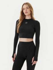Adidas by Stella McCartney Koszulka techniczna Training JW4566 Czarny Slim Fit. Czarne koszulki damskie adidas by Stella McCartney, l, bez wzorów, z syntetyku, bez kołnierzyka, bez ramiączek. Za 349.99 zł.