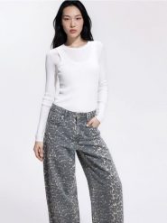 Jeansy wide leg comfort - wielobarwny. Jeansy damskie Reserved. Za 159.99 zł.