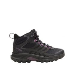 Buty trekkingowe Merrell Speed Strike 2 Mid GTX Czarny. Czarne obuwie trekkingowe damskie Merrell, z gumy, bez zapięcia. Za 652.05 zł.