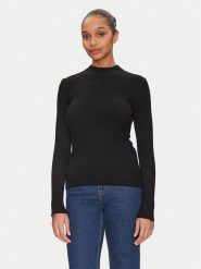 Morgan Sweter 251-MLACY Czarny Slim Fit. Czarne swetry klasyczne damskie Morgan, m, z syntetyku, bez kołnierzyka. W wyprzedaży za 119.99 zł.