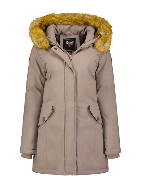 Geographical Norway Parka "Dinasty" w kolorze szarobrązowym rozmiar: M. Brązowe parki damskie Geographical Norway, m, bez kaptura. Za 330.20 zł.