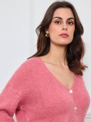 CXL by Christian Lacroix Kardigan w kolorze jasnoróżowym rozmiar: onesize. Różowe kardigany damskie CXL by Christian Lacroix, bez wzorów, z wełny. Za 192.33 zł.