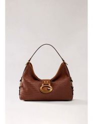Guess Torebka 183624 Brązowy. Brązowe listonoszki damskie Guess, z aplikacjami, bez dodatków. Za 674.99 zł.