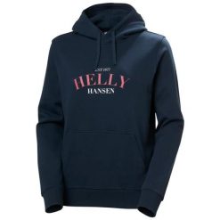 Bluza damska z kapturem Helly Hansen Cora Graphic. Niebieskie bluzy damskie Helly Hansen, bez wzorów, z kapturem. Za 400.00 zł.