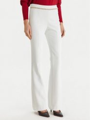 Marciano Guess Spodnie materiałowe 6RGB12 9373Z Biały Regular Fit. Białe spodnie materiałowe damskie Marciano Guess, z aplikacjami, z materiału. Za 889.99 zł.