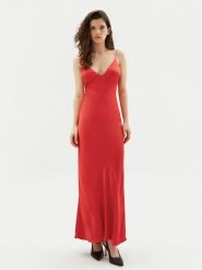 BARDOT Sukienka koktajlowa 57516DB7 Czerwony Regular Fit. Czerwone sukienki damskie Bardot, bez wzorów, z wiskozy, wizytowe, bez ramiączek. Za 369.99 zł.