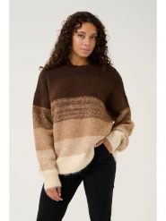 CULTURE Sweter "Gola" w kolorze brązowo-beżowo-kremowym rozmiar: L/XL. Brązowe swetry klasyczne damskie Culture, l, bez kołnierzyka. Za 140.53 zł.