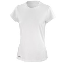 Damska Koszulka Szybkoschnąca. Białe bluzki damskie SPIRO, xl, bez wzorów, bez kołnierzyka, bez ramiączek. Za 58.99 zł.