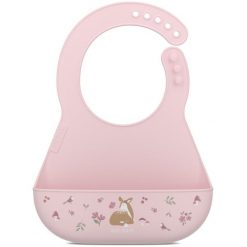 Śliniak silikonowy z kieszonką mio fairy garden 108034565406. Brązowe śliniaki Mepal, bez wzorów, z materiału. W wyprzedaży za 61.90 zł.