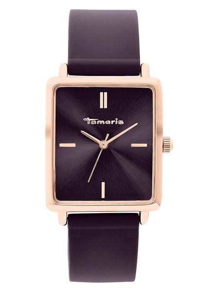 Tamaris Zegarek kwarcowy w kolorze różowozłoto-fioletowym rozmiar: onesize. Różowe, analogowe zegarki damskie Tamaris, metalowe. Za 130.99 zł.