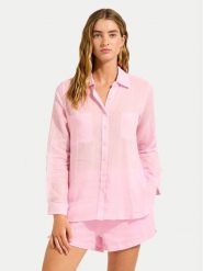 Seafolly Koszula Breeze 55428-TO Niebieski Regular Fit. Niebieskie koszule damskie Seafolly, s, bez wzorów, z bawełny, bez kołnierzyka, bez ramiączek. Za 389.99 zł.