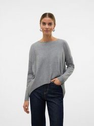 Vero Moda Sweter w kolorze szarym rozmiar: S. Szare swetry klasyczne damskie Vero Moda, s, z włókna, bez kołnierzyka. Za 116.45 zł.