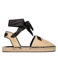 Espadryle DKNY. Brązowe espadryle damskie DKNY, bez wzorów, bez obcasa. Za 579.99 zł.