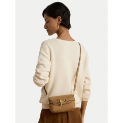 Torebka LAUREN RALPH LAUREN. Brązowe listonoszki damskie Lauren Ralph Lauren, bez wzorów, bez dodatków. Za 1,299.00 zł.