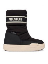 Moon Boot Śniegowce Jr Park Zip High Wp 80D3440080 D Czarny. Czarne kozaki dziewczęce Moon Boot, bez wzorów, ze skóry, bez obcasa, bez zapięcia. Za 669.99 zł.