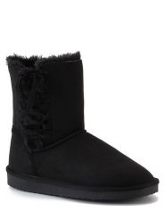 ISLAND BOOT Botki zimowe "Goldboro" w kolorze czarnym rozmiar: 41. Czarne botki damskie Island Boot, na zimę, z materiału, bez obcasa, bez zapięcia. Za 149.31 zł.