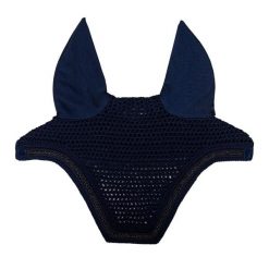 Czapka przeciw muchom dla konia z cichego weluru, mini perełki Kentucky Horsewea. Niebieskie czapki damskie KENTUCKY HORSEWEAR, bez wzorów, dziergany. Za 339.00 zł.