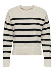 ONLY Sweter w kolorze czarnym rozmiar: L. Czarne swetry klasyczne damskie Only, l, bez kołnierzyka. Za 92.21 zł.