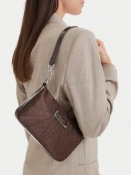 Nine West Torebka CEO-LUXE SERENITY-LA374-4773 Brązowy. Brązowe torebki klasyczne damskie Nine West, ze skóry, bez dodatków. Za 169.99 zł.
