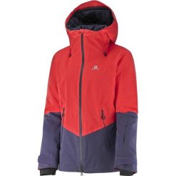 Kurtka narciarska damska Salomon QST Guard 20K/20K. Czerwone kurtki damskie Salomon, na zimę, s, bez wzorów, bez kaptura. Za 628.00 zł.