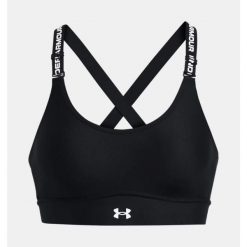 Biustonosz sportowy Under Armour Infinity 2.0 Mid Sports Bra. Czarne biustonosze sportowe damskie Under Armour, bez wzorów. Za 169.99 zł.