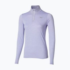 Bluza do biegania damska Mizuno Core Impulse Half Zip Tee. Niebieskie bluzy damskie Mizuno, xs, bez wzorów, z materiału, bez kaptura. Za 129.99 zł.