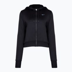 Bluza damska Nike Therma-FIT One. Czarne bluzy damskie Nike, bez wzorów, bez kaptura. Za 299.99 zł.