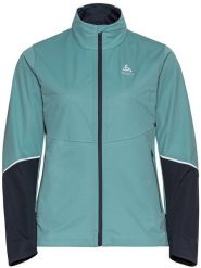 Odlo Kurtka "Langnes" w kolorze turkusowym do biegania rozmiar: XL. Niebieskie kurtki sportowe damskie ODLO, xl, bez wzorów, bez kaptura. Za 307.46 zł.