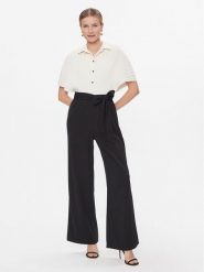 DKNY Kombinezon DD3J3455 Czarny Relaxed Fit. Czarne sukienki damskie DKNY, bez wzorów, z syntetyku, bez ramiączek. Za 489.99 zł.