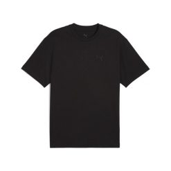 Koszulka unisex Essentials Elevated PUMA Black. Czarne koszulki sportowe damskie Puma, xs, bez wzorów, z materiału, bez ramiączek. Za 109.00 zł.