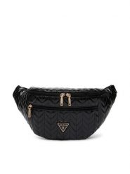 Guess Nerka Cheryl Travel TWQN97 20080 Czarny. Czarne nerki i saszetki damskie Guess, z aplikacjami, ze skóry. Za 589.99 zł.