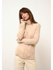 Just Cashmere Kaszmirowy golf "Lexie" w kolorze beżowym rozmiar: XL. Brązowe golfy damskie Just Cashmere, xl, bez wzorów, z kaszmiru, bez ramiączek. Za 432.95 zł.
