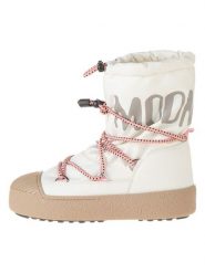Moon Boot Botki zimowe "Ltrack" w kolorze białym rozmiar: 37. Białe botki damskie Moon Boot, na zimę, z polaru, bez obcasa, bez zapięcia. Za 322.73 zł.