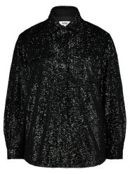 Steve Madden Kurtka koszulowa "Glitter Sweet" w kolorze czarnym rozmiar: XS. Czarne kurtki damskie Steve Madden, xs, bez wzorów, bez kaptura. Za 87.81 zł.