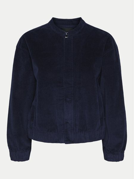 Pieces Kurtka bomber Rillo 17154209 Granatowy Regular Fit. Niebieskie kurtki damskie Pieces, l, bez wzorów, z bawełny, bez kaptura. Za 149.99 zł.