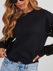 LA Angels Sweter w kolorze czarnym rozmiar: XL. Czarne swetry klasyczne damskie LA Angels, xl, bez kołnierzyka. Za 136.13 zł.