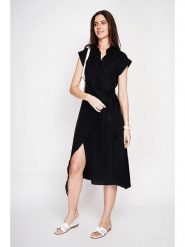 Le Jardin du Lin Sukienka w kolorze czarnym rozmiar: 40. Czarne sukienki damskie Le jardin du lin, bez wzorów, bez ramiączek. Za 130.99 zł.