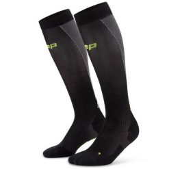 Damskie długie skarpety kompresyjne sportowe Core Ultralight CEP. Czarne skarpetki damskie CEP, bez wzorów, z elastanu. Za 199.00 zł.