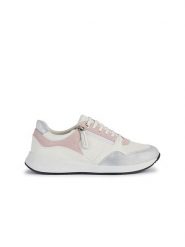 Geox Skórzane sneakersy "Blumya" w kolorze biało-jasnoróżowym rozmiar: 37. Białe obuwie sportowe damskie Geox, z materiału, bez zapięcia. Za 206.42 zł.