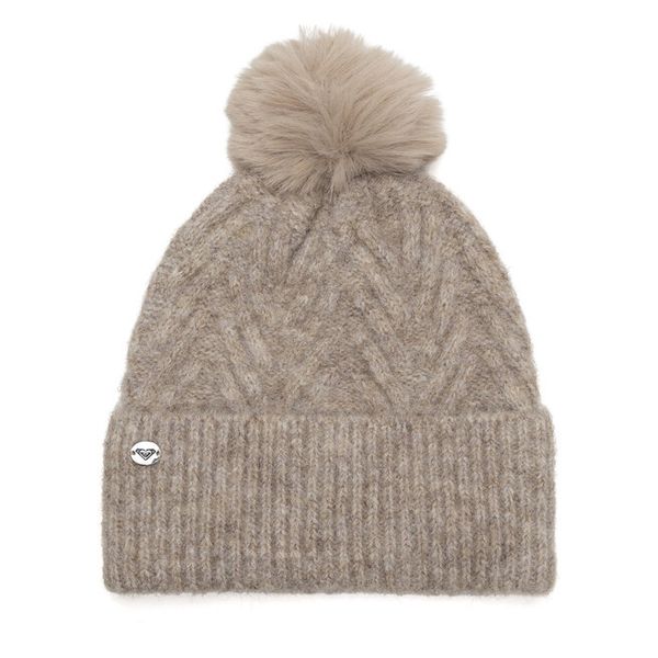 Czapka Roxy. Brązowe czapki damskie Roxy, na zimę, bez wzorów. Za 59.99 zł.