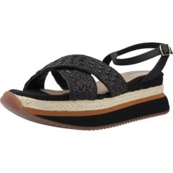 Sandały GIOSEPPO 78619G Czarny. Czarne sandały damskie Gioseppo, bez wzorów, z syntetyku, bez obcasa, bez zapięcia. Za 346.99 zł.