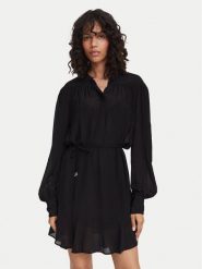 BOSS Sukienka koszulowa Dassandra 50564726 Czarny Relaxed Fit. Czarne sukienki damskie Boss, bez wzorów, z wiskozy, bez ramiączek. Za 849.99 zł.