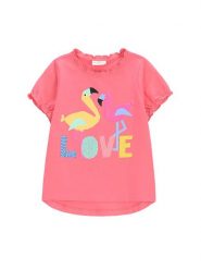 Coccodrillo T-Shirt WC5143203TGK Różowy Regular Fit. Czerwone koszulki i t-shirty dziewczęce COCCODRILLO, bez wzorów, z bawełny, bez kołnierzyka, bez ramiączek. Za 29.99 zł.