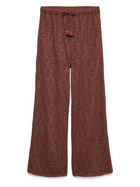 Vero Moda Spodnie w kolorze brązowym rozmiar: S. Brązowe spodnie materiałowe damskie Vero Moda, bez wzorów, z materiału. Za 77.95 zł.
