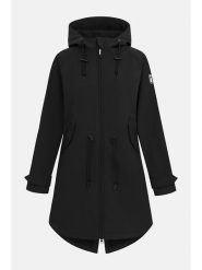 Derbe Parka funkcyjna w kolorze czarnym rozmiar: 34. Czarne parki damskie Derbe, m, z materiału, bez kaptura. Za 301.64 zł.