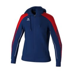 Damska bluza dresowa z kapturem Erima Evo Star. Czerwone bluzy damskie Erima, bez wzorów, z dresówki, z kapturem. Za 264.00 zł.